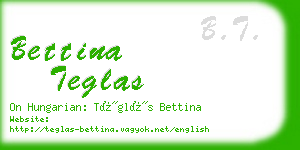 bettina teglas business card